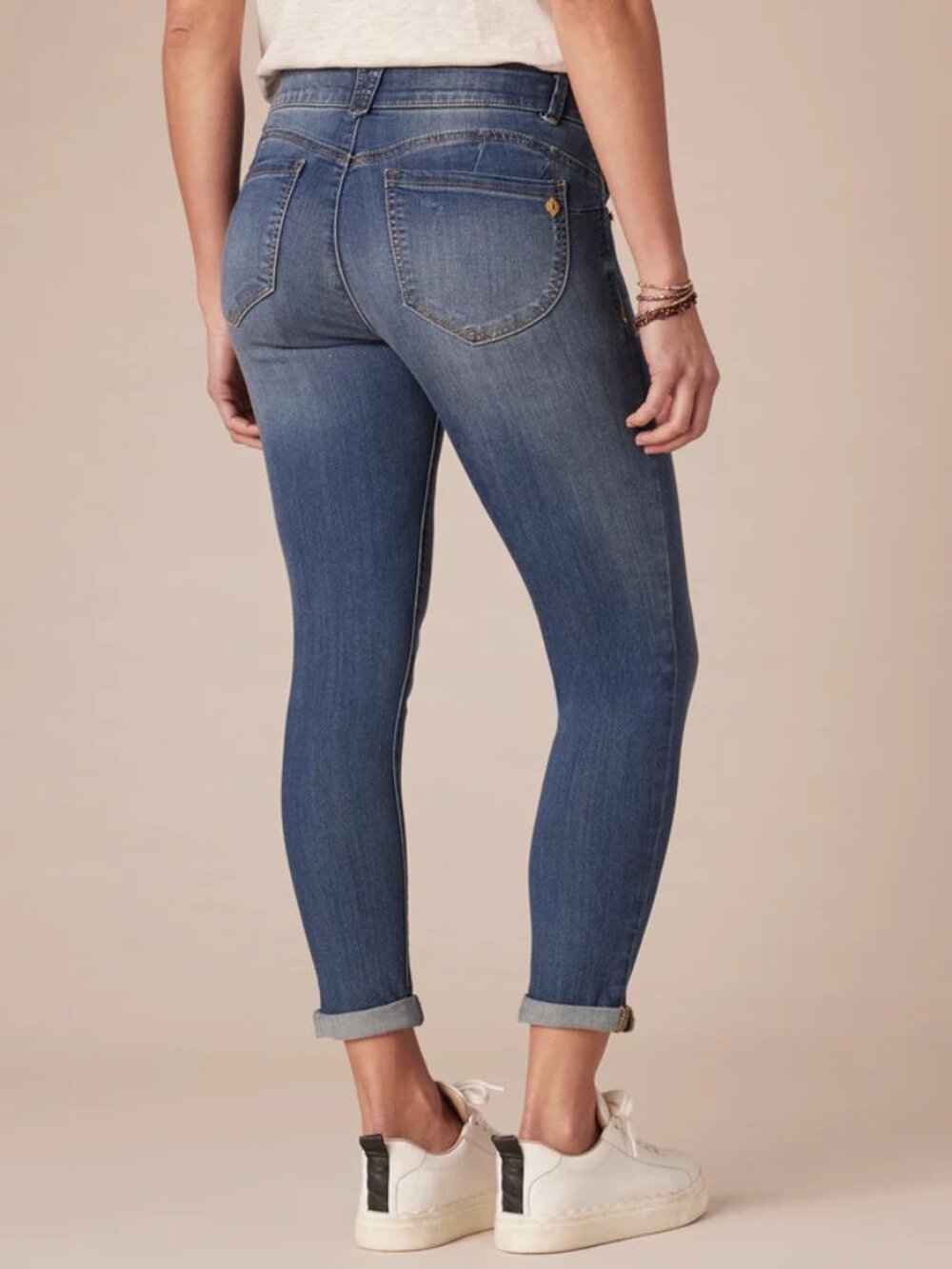 Democracy "Ab"solution® Blue Denim Petite Ankle Skimmer  8P NWOT - Picture 3 of 8